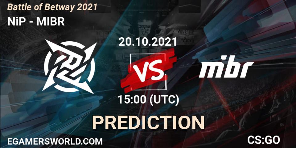 NiP vs MIBR: Betting TIp, Match Prediction. 20.10.21. CS2 (CS:GO), Battle of Betway 2021
