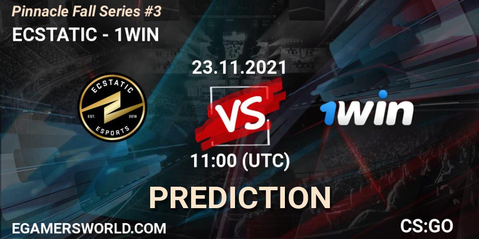 ECSTATIC vs 1WIN: Betting TIp, Match Prediction. 23.11.2021 at 11:00. Counter-Strike (CS2), Pinnacle Fall Series #3