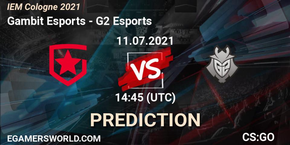 Gambit Esports vs G2 Esports: Betting TIp, Match Prediction. 11.07.21. CS2 (CS:GO), IEM Cologne 2021