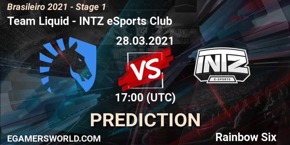 Team Liquid vs INTZ eSports Club: Betting TIp, Match Prediction. 28.03.21. Rainbow Six, Brasileirão 2021 - Stage 1