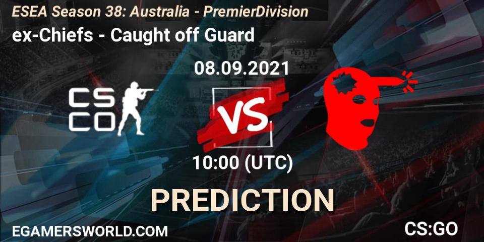 lol123 vs Caught off Guard: Betting TIp, Match Prediction. 08.09.2021 at 10:00. Counter-Strike (CS2), ESEA Season 38: Australia - Premier Division