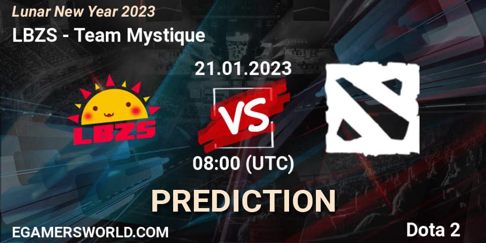 LBZS vs Team Mystique: Betting TIp, Match Prediction. 21.01.23. Dota 2, Lunar New Year 2023