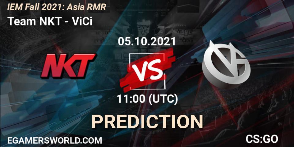 Team NKT vs ViCi: Betting TIp, Match Prediction. 05.10.21. CS2 (CS:GO), IEM Fall 2021: Asia RMR