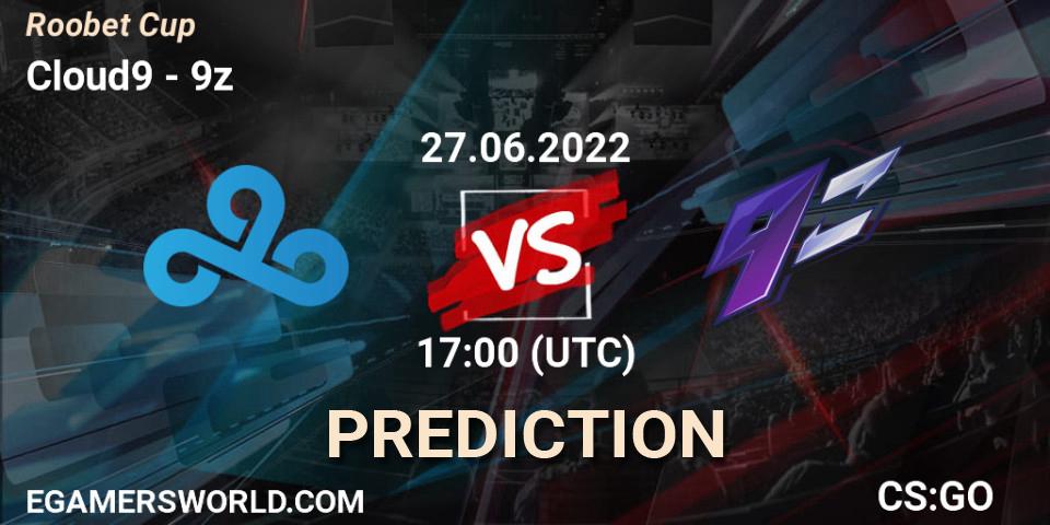 Cloud9 vs 9z: Betting TIp, Match Prediction. 27.06.22. CS2 (CS:GO), Roobet Cup