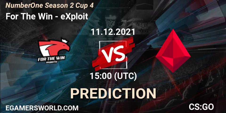 For The Win vs eXploit: Betting TIp, Match Prediction. 11.12.21. CS2 (CS:GO), NumberOne Season 2: Legend Stage 4