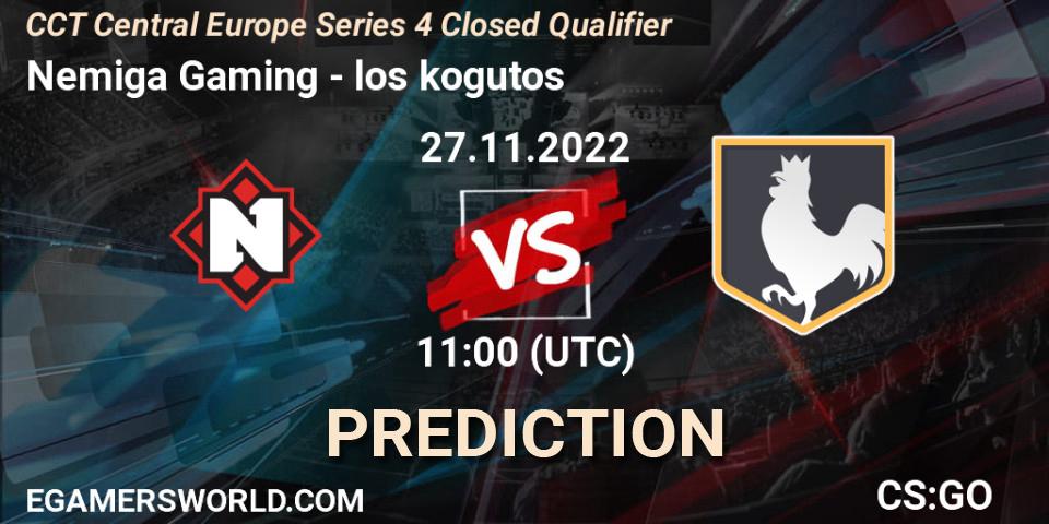 Nemiga Gaming vs los kogutos: Betting TIp, Match Prediction. 27.11.22. CS2 (CS:GO), CCT Central Europe Series 4 Closed Qualifier