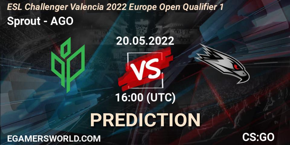 Sprout vs AGO: Betting TIp, Match Prediction. 20.05.22. CS2 (CS:GO), ESL Challenger Valencia 2022 Europe Open Qualifier 1