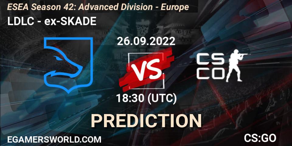 LDLC vs ex-SKADE: Betting TIp, Match Prediction. 27.09.22. CS2 (CS:GO), ESEA Season 42: Advanced Division - Europe
