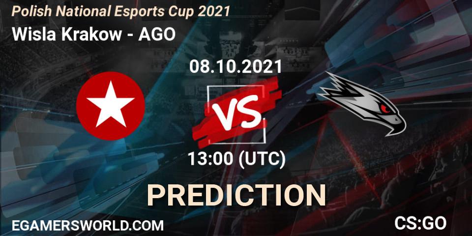 Wisla Krakow vs AGO: Betting TIp, Match Prediction. 08.10.2021 at 12:00. Counter-Strike (CS2), Polish National Esports Cup 2021