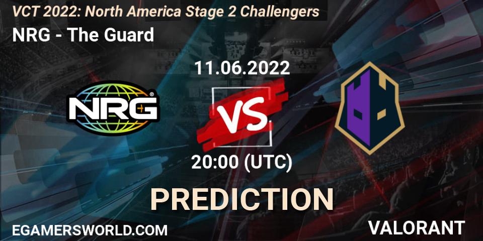 NRG vs The Guard: Betting TIp, Match Prediction. 11.06.2022 at 20:10. VALORANT, VCT 2022: North America Stage 2 Challengers