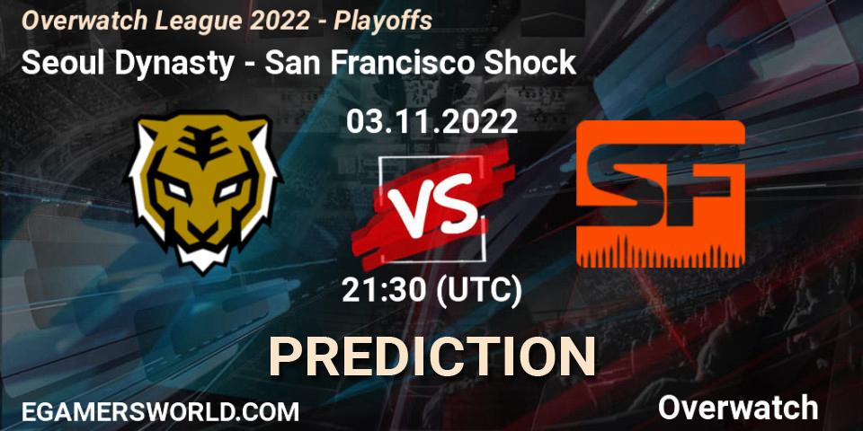 Seoul Dynasty vs San Francisco Shock: Betting TIp, Match Prediction. 03.11.22. Overwatch, Overwatch League 2022 - Playoffs