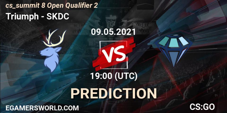 Triumph vs SKDC: Betting TIp, Match Prediction. 09.05.21. CS2 (CS:GO), cs_summit 8 Open Qualifier 2