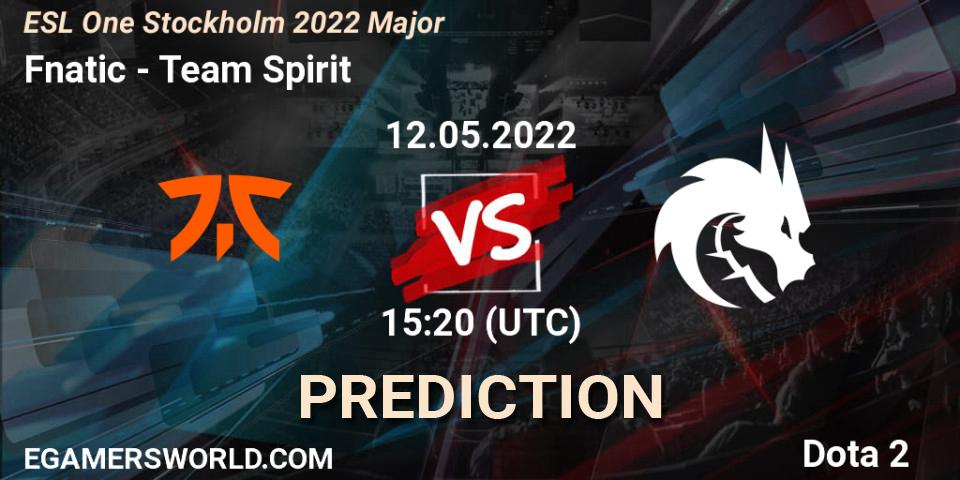 Fnatic vs Team Spirit: Betting TIp, Match Prediction. 12.05.22. Dota 2, ESL One Stockholm 2022 Major