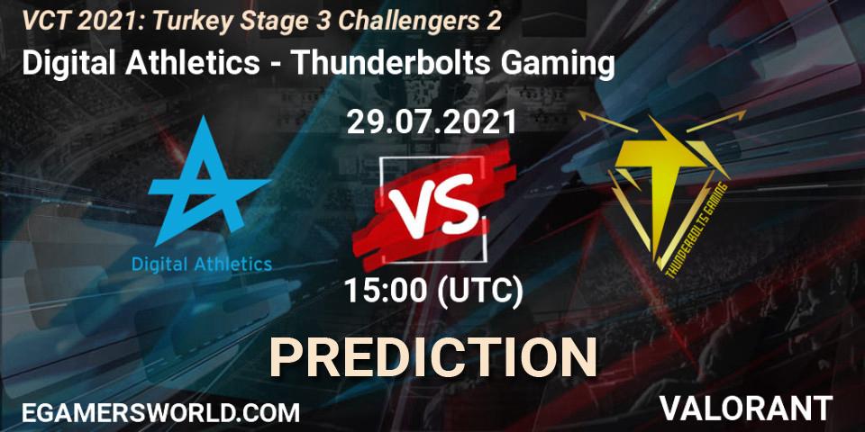Digital Athletics vs Thunderbolts Gaming: Betting TIp, Match Prediction. 29.07.21. VALORANT, VCT 2021: Turkey Stage 3 Challengers 2