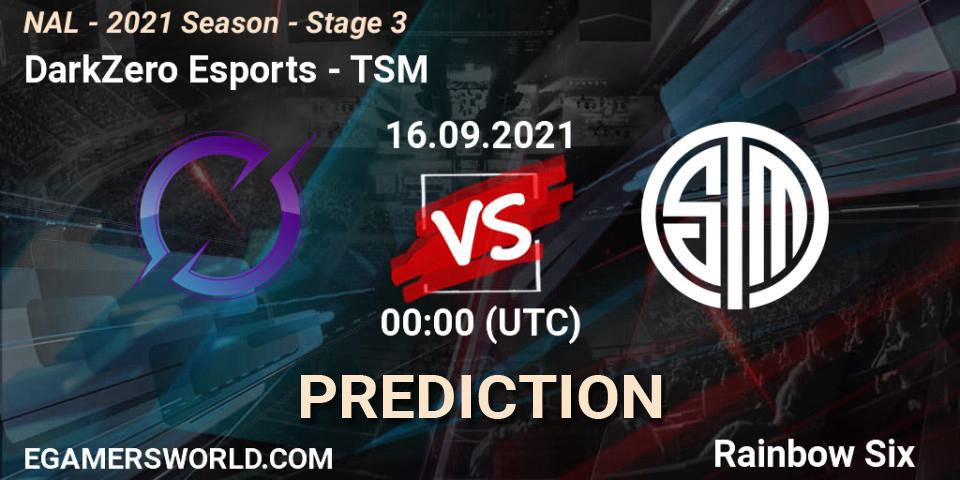 DarkZero Esports vs TSM: Betting TIp, Match Prediction. 16.09.21. Rainbow Six, NAL - 2021 Season - Stage 3