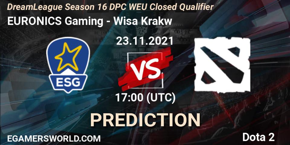 EURONICS Gaming vs Wisła Kraków: Betting TIp, Match Prediction. 23.11.21. Dota 2, DPC 2022 Season 1: Euro - Closed Qualifier (DreamLeague Season 16)