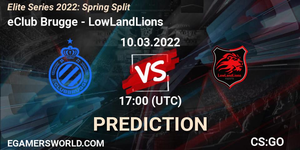 eClub Brugge vs LowLandLions: Betting TIp, Match Prediction. 10.03.2022 at 17:00. Counter-Strike (CS2), Elite Series 2022: Spring Split