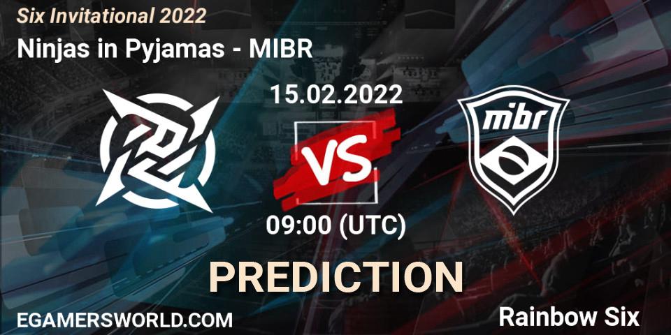 Ninjas in Pyjamas vs MIBR: Betting TIp, Match Prediction. 15.02.22. Rainbow Six, Six Invitational 2022