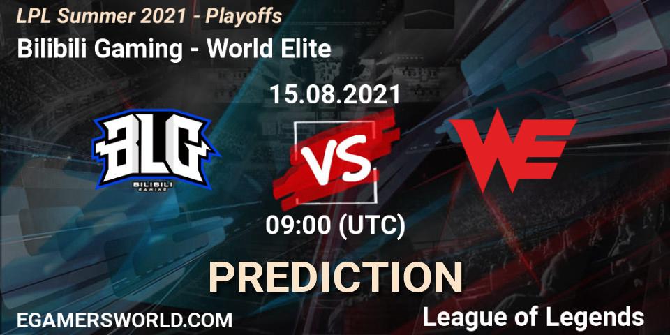 Bilibili Gaming vs World Elite: Betting TIp, Match Prediction. 15.08.21. LoL, LPL Summer 2021 - Playoffs