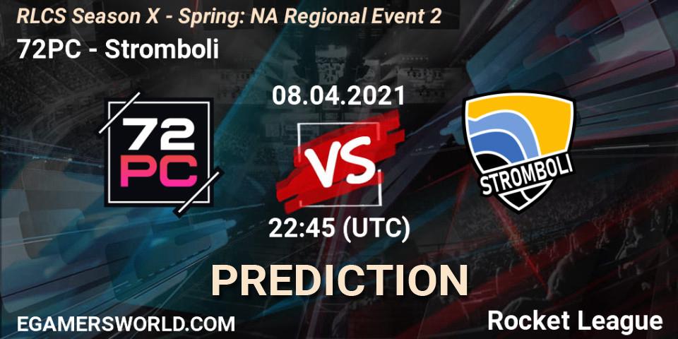 72PC vs Stromboli: Betting TIp, Match Prediction. 08.04.21. Rocket League, RLCS Season X - Spring: NA Regional Event 2