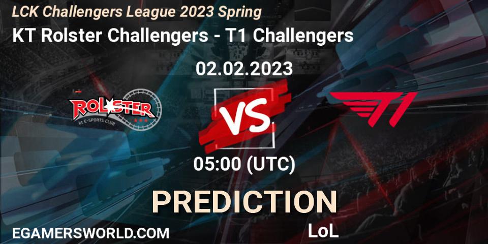 KT Rolster Challengers vs T1 Challengers: Betting TIp, Match Prediction. 02.02.23. LoL, LCK Challengers League 2023 Spring