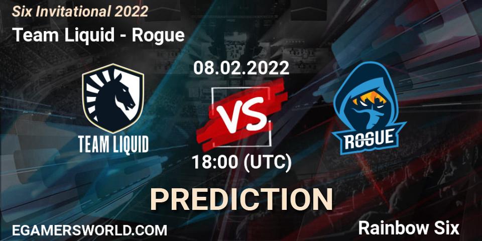 Team Liquid vs Rogue: Betting TIp, Match Prediction. 08.02.22. Rainbow Six, Six Invitational 2022