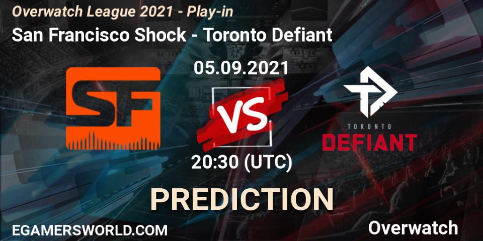 San Francisco Shock vs Toronto Defiant: Betting TIp, Match Prediction. 05.09.21. Overwatch, Overwatch League 2021 - Play-in