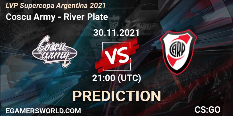 Coscu Army vs River Plate: Betting TIp, Match Prediction. 30.11.21. CS2 (CS:GO), LVP Supercopa Argentina 2021