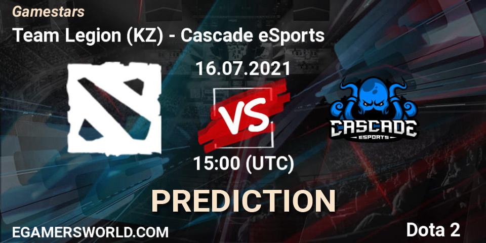 Team Legion (KZ) vs Cascade eSports: Betting TIp, Match Prediction. 16.07.21. Dota 2, Gamestars