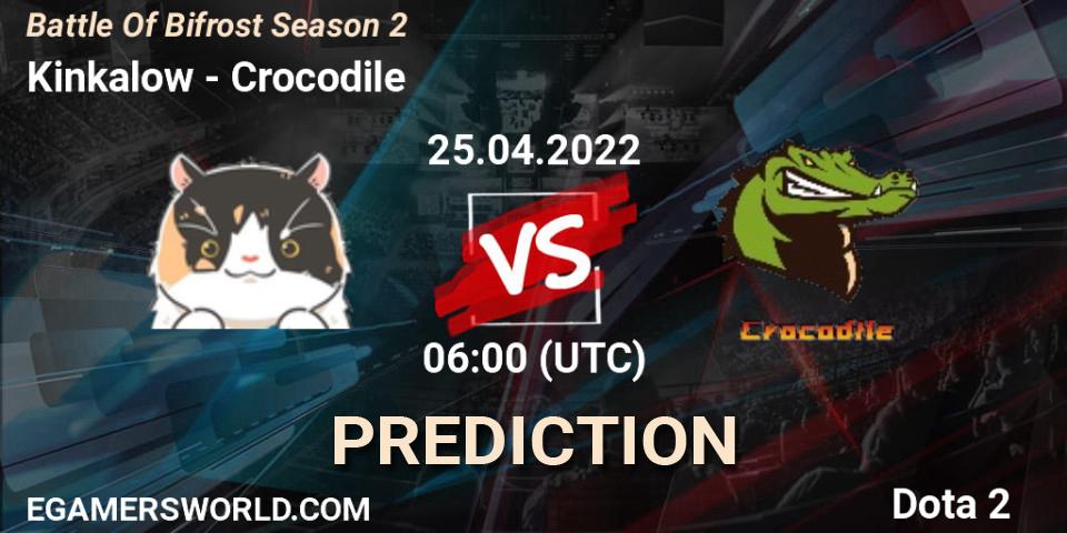 Kinkalow vs Crocodile: Betting TIp, Match Prediction. 25.04.2022 at 07:05. Dota 2, Battle Of Bifrost Season 2