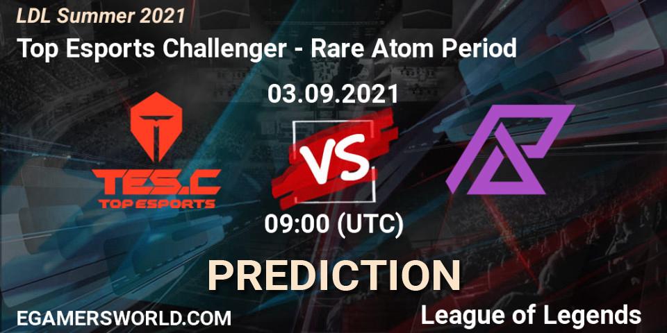 Top Esports Challenger vs Rare Atom Period: Betting TIp, Match Prediction. 06.09.2021 at 11:00. LoL, LDL Summer 2021