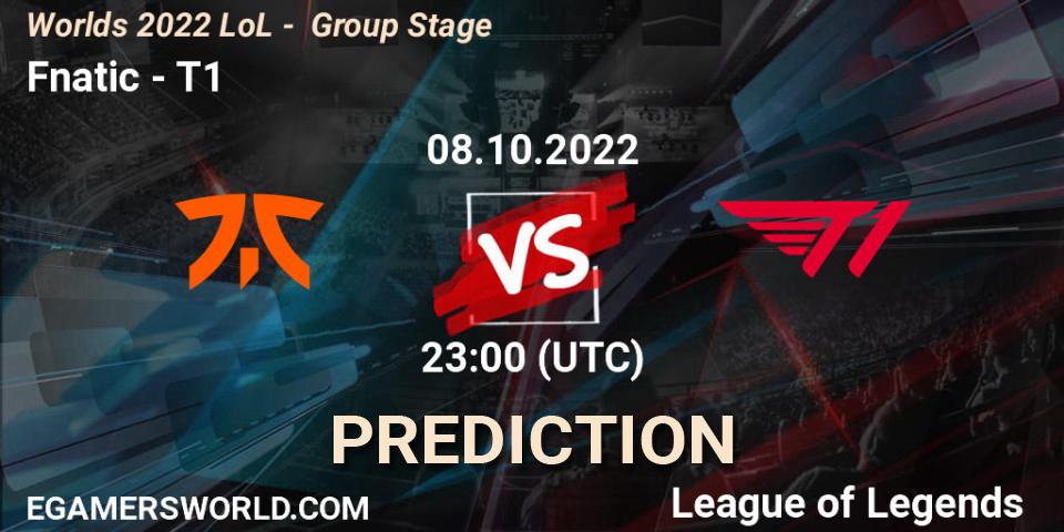 Fnatic vs T1: Betting TIp, Match Prediction. 08.10.22. LoL, Worlds 2022 LoL - Group Stage
