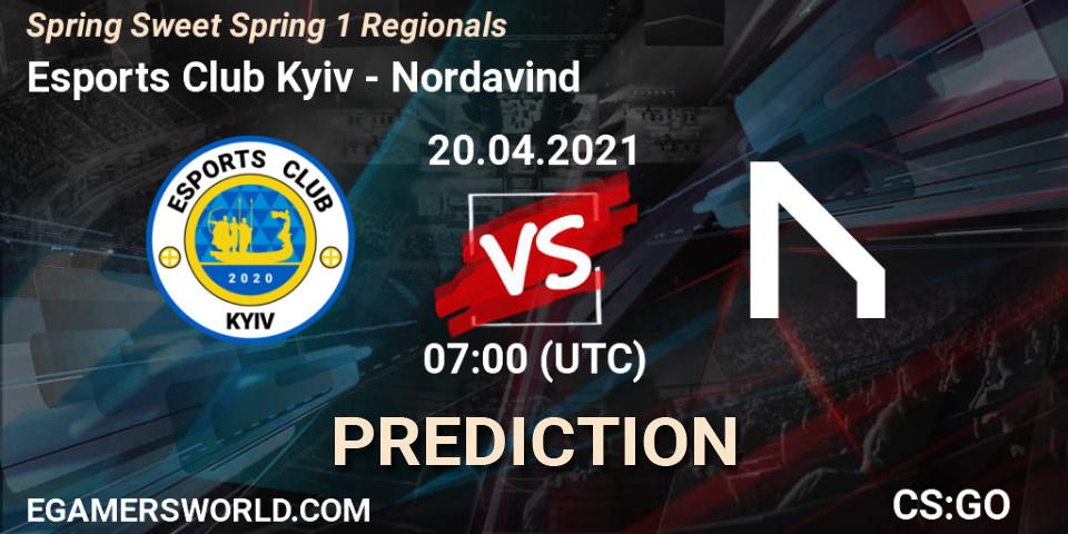 Esports Club Kyiv vs Nordavind: Betting TIp, Match Prediction. 20.04.2021 at 07:00. Counter-Strike (CS2), Spring Sweet Spring 1 Regionals