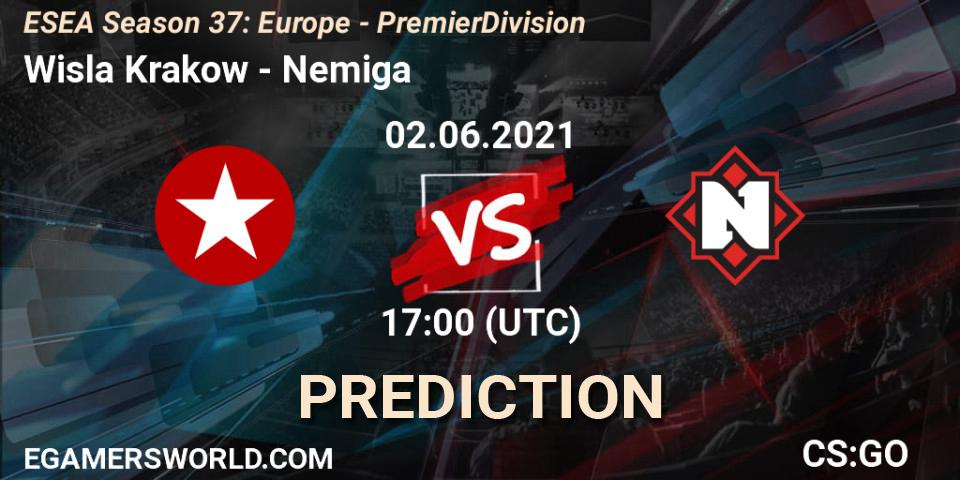 Wisla Krakow vs Nemiga: Betting TIp, Match Prediction. 02.06.21. CS2 (CS:GO), ESEA Season 37: Europe - Premier Division