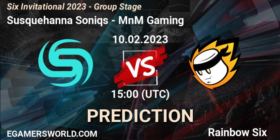 Susquehanna Soniqs vs MnM Gaming: Betting TIp, Match Prediction. 10.02.23. Rainbow Six, Six Invitational 2023 - Group Stage
