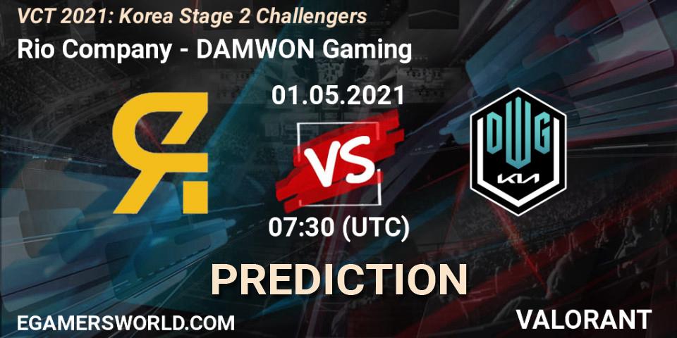Rio Company vs DAMWON Gaming: Betting TIp, Match Prediction. 01.05.21. VALORANT, VCT 2021: Korea Stage 2 Challengers