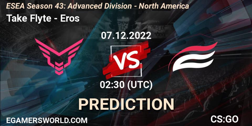 Take Flyte vs Eros: Betting TIp, Match Prediction. 07.12.22. CS2 (CS:GO), ESEA Season 43: Advanced Division - North America