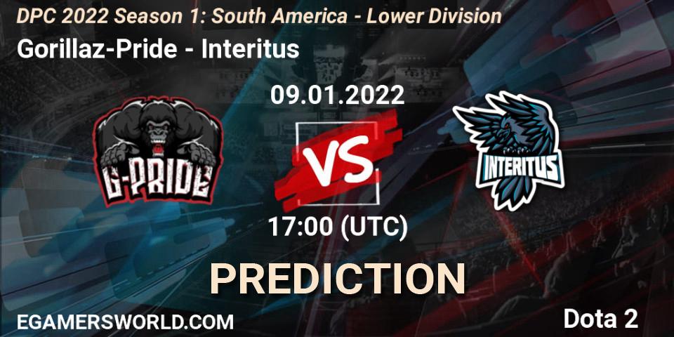 Gorillaz-Pride vs Interitus: Betting TIp, Match Prediction. 09.01.22. Dota 2, DPC 2022 Season 1: South America - Lower Division