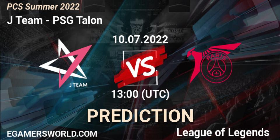 J Team vs PSG Talon: Betting TIp, Match Prediction. 10.07.22. LoL, PCS Summer 2022