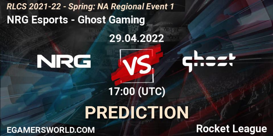 NRG Esports vs Ghost Gaming: Betting TIp, Match Prediction. 29.04.22. Rocket League, RLCS 2021-22 - Spring: NA Regional Event 1