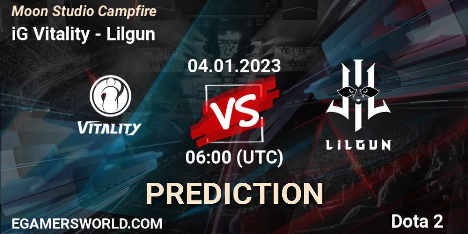 iG Vitality vs Lilgun: Betting TIp, Match Prediction. 04.01.23. Dota 2, Moon Studio Campfire