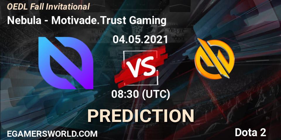 Nebula vs Motivade.Trust Gaming: Betting TIp, Match Prediction. 04.05.2021 at 08:30. Dota 2, OEDL Fall Invitational