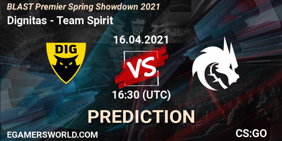 Dignitas vs Team Spirit: Betting TIp, Match Prediction. 16.04.21. CS2 (CS:GO), BLAST Premier Spring Showdown 2021
