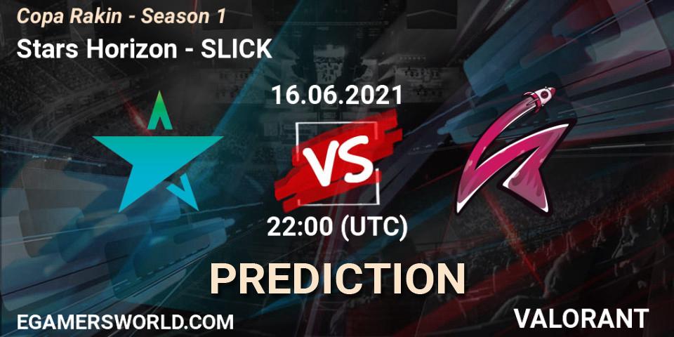 Stars Horizon vs SLICK: Betting TIp, Match Prediction. 16.06.2021 at 22:00. VALORANT, Copa Rakin - Season 1