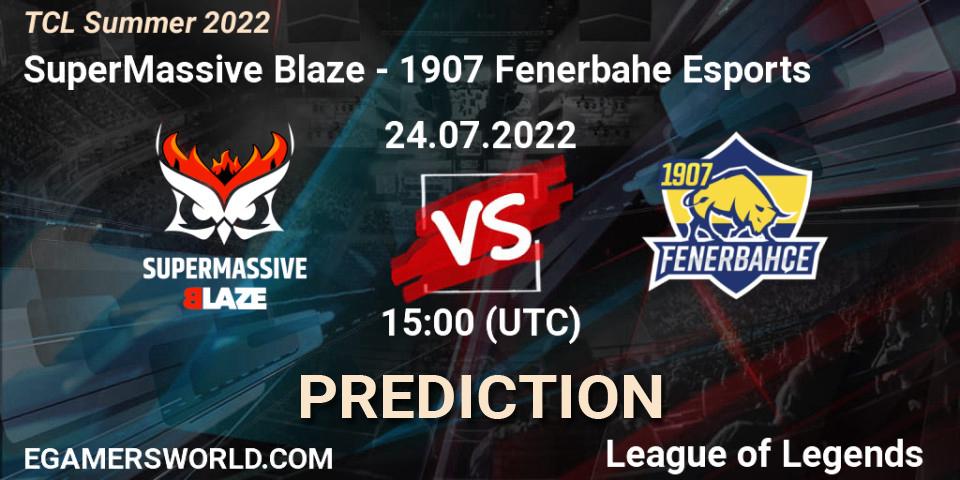 SuperMassive Blaze vs 1907 Fenerbahçe Esports: Betting TIp, Match Prediction. 24.07.22. LoL, TCL Summer 2022