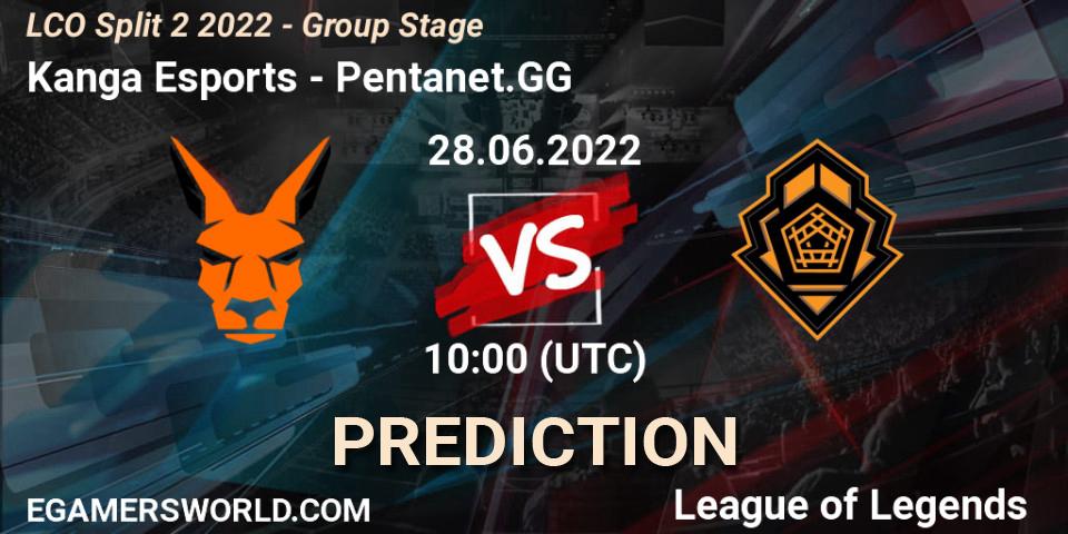 Kanga Esports vs Pentanet.GG: Betting TIp, Match Prediction. 28.06.2022 at 10:00. LoL, LCO Split 2 2022 - Group Stage