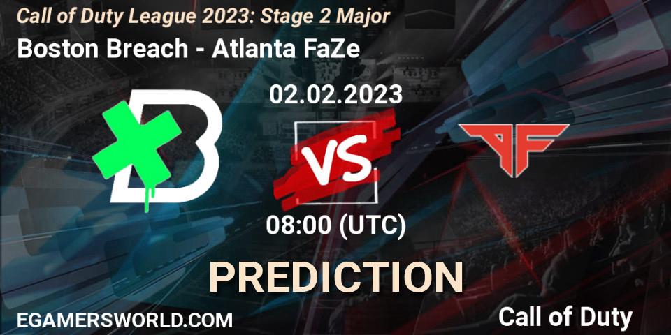 Boston Breach vs Atlanta FaZe: Betting TIp, Match Prediction. 02.02.2023 at 20:00. Call of Duty, Call of Duty League 2023: Stage 2 Major