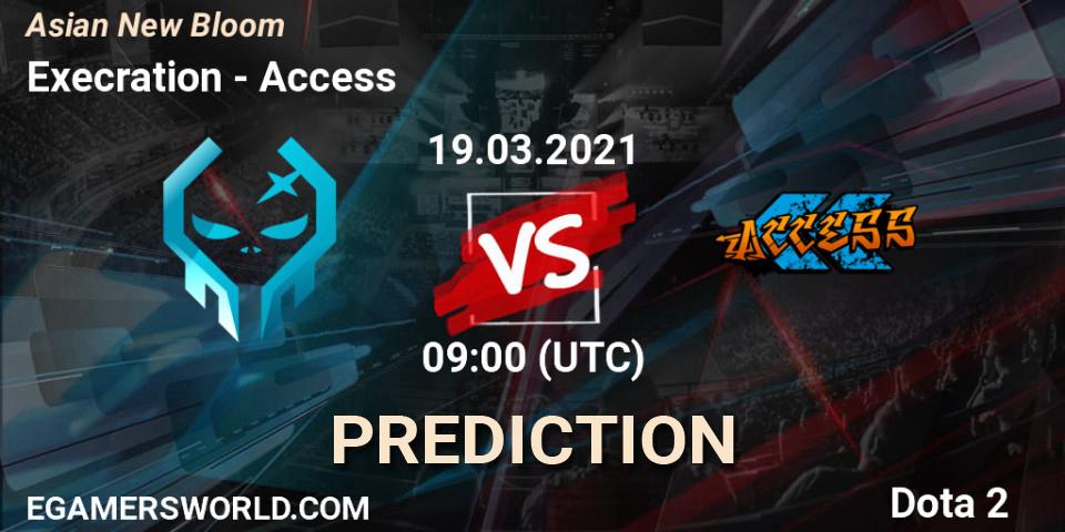 Execration vs Access: Betting TIp, Match Prediction. 19.03.21. Dota 2, Asian New Bloom
