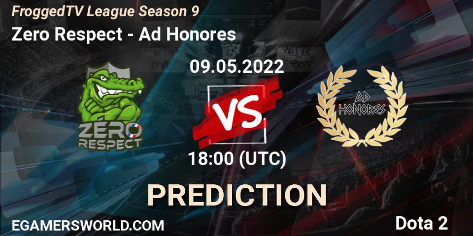 Zero Respect vs Ad Honores: Betting TIp, Match Prediction. 09.05.2022 at 18:04. Dota 2, FroggedTV League Season 9