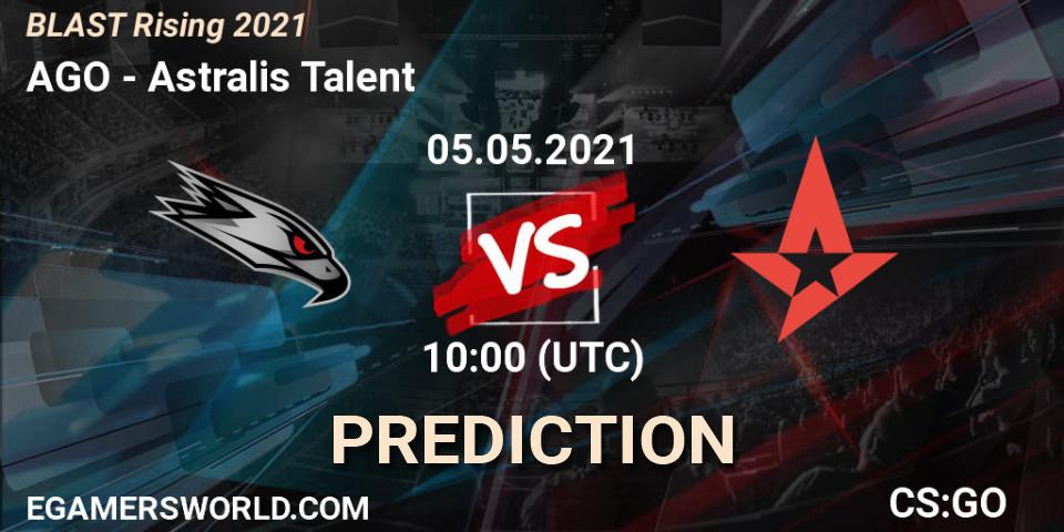 AGO vs Astralis Talent: Betting TIp, Match Prediction. 05.05.21. CS2 (CS:GO), BLAST Rising 2021